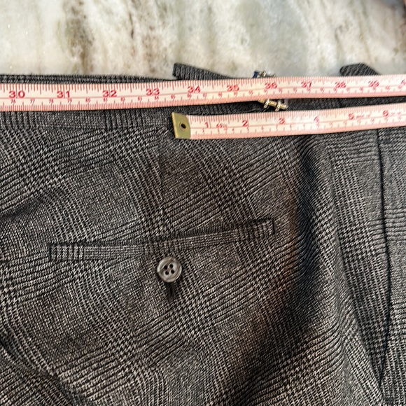 Men’s Designer Custom Vest • Grey Black Plaid•Navy Fully Lined •Adjustable Cinch - Picture 5 of 5